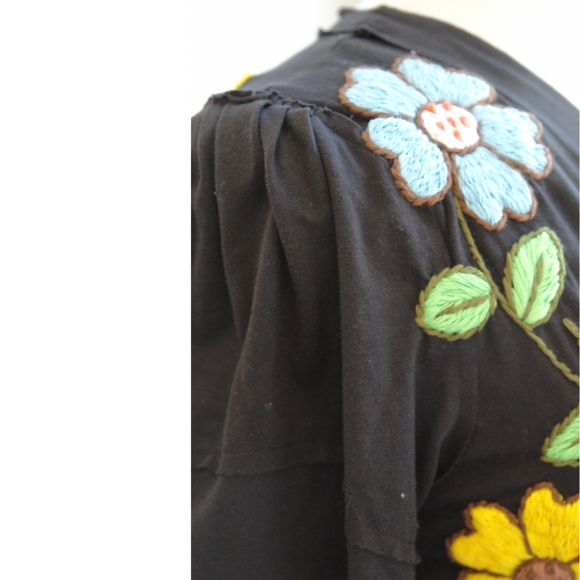 Anthropologie Sweaters Hand Embroidered Crop Jacket Bolero Top Xs S Nwt Poshmark